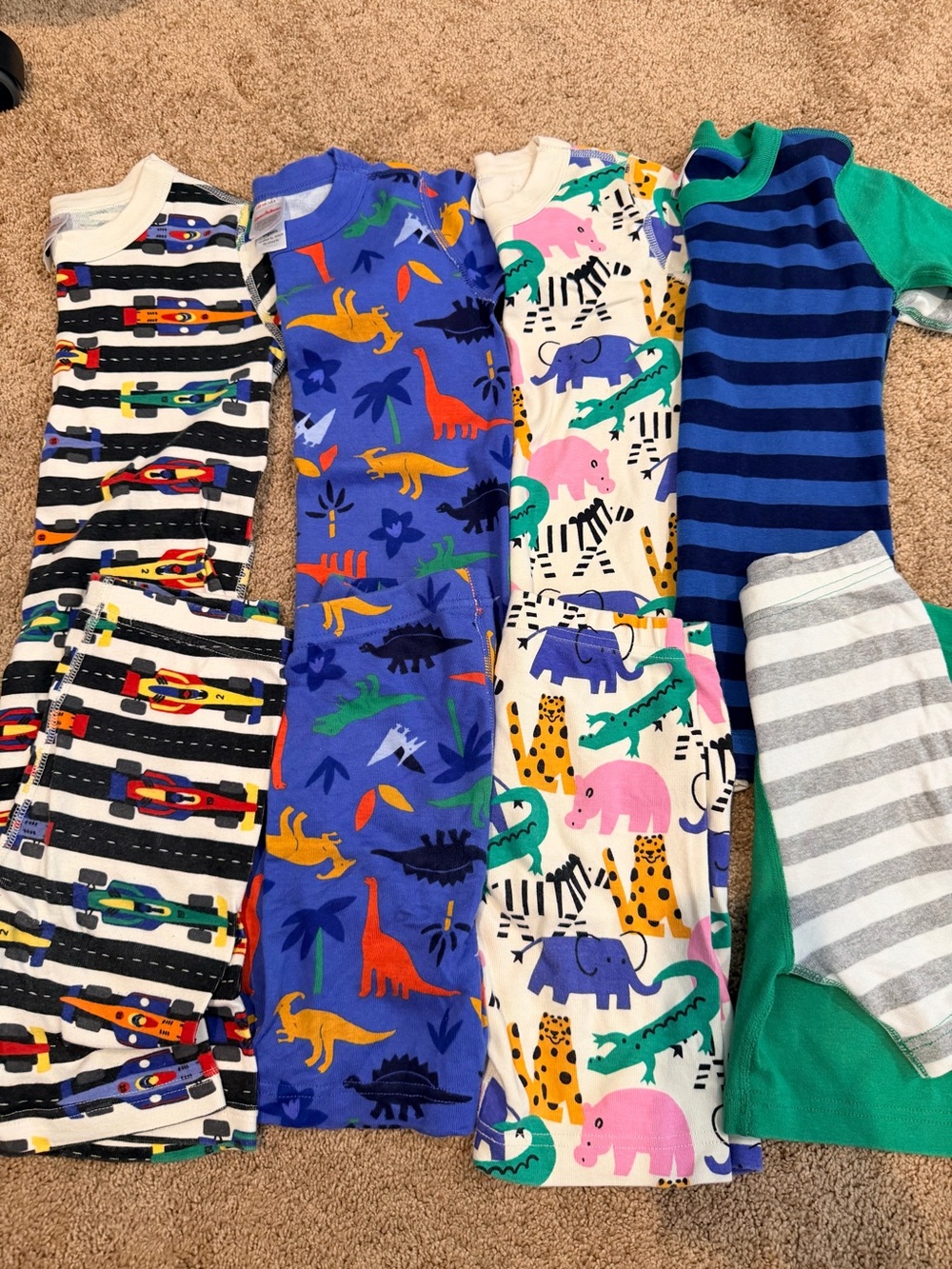 Hanna Andersson 4 short sleeve Pj sets